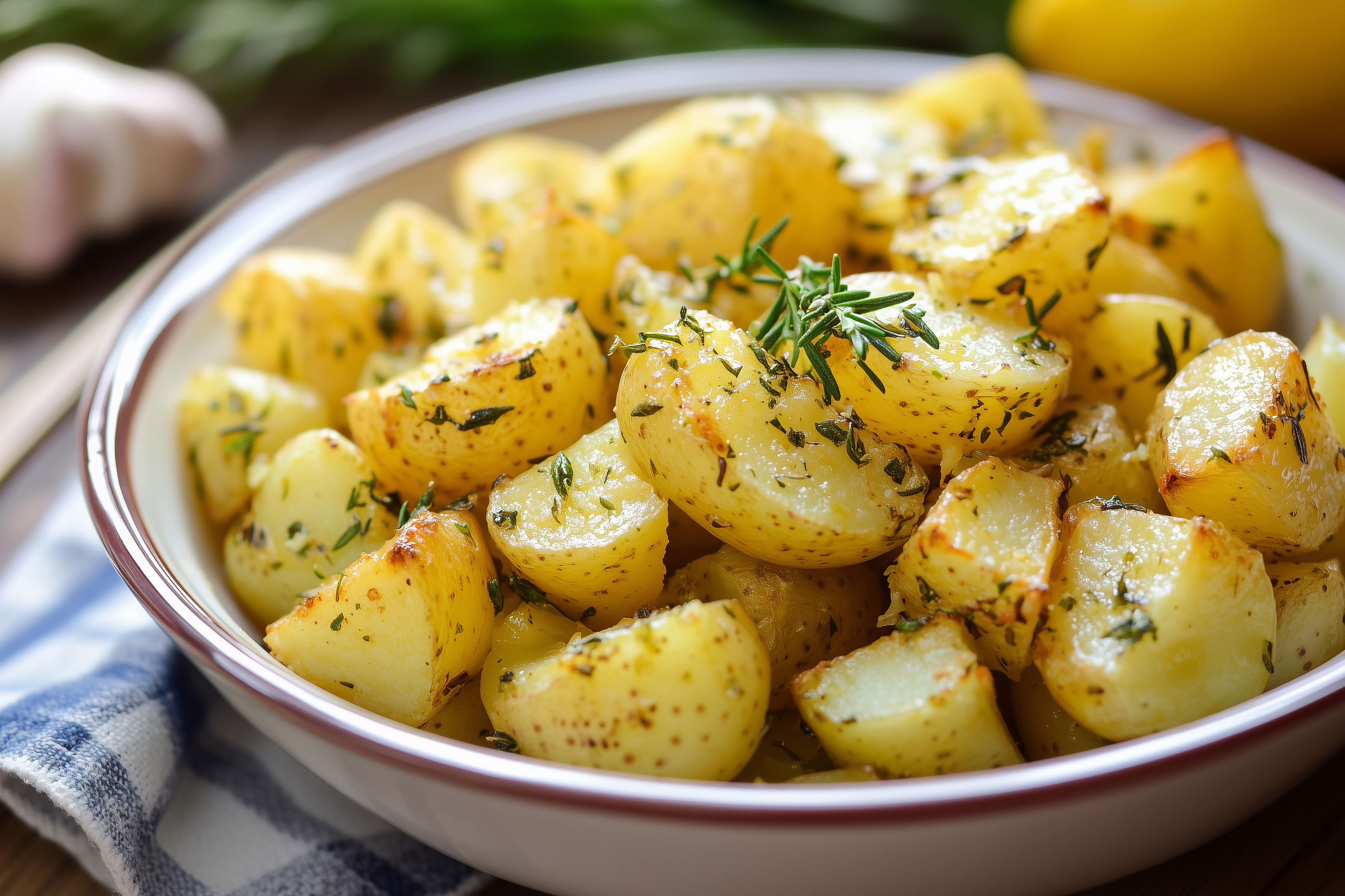 Greek Lemon Roasted Potatoes