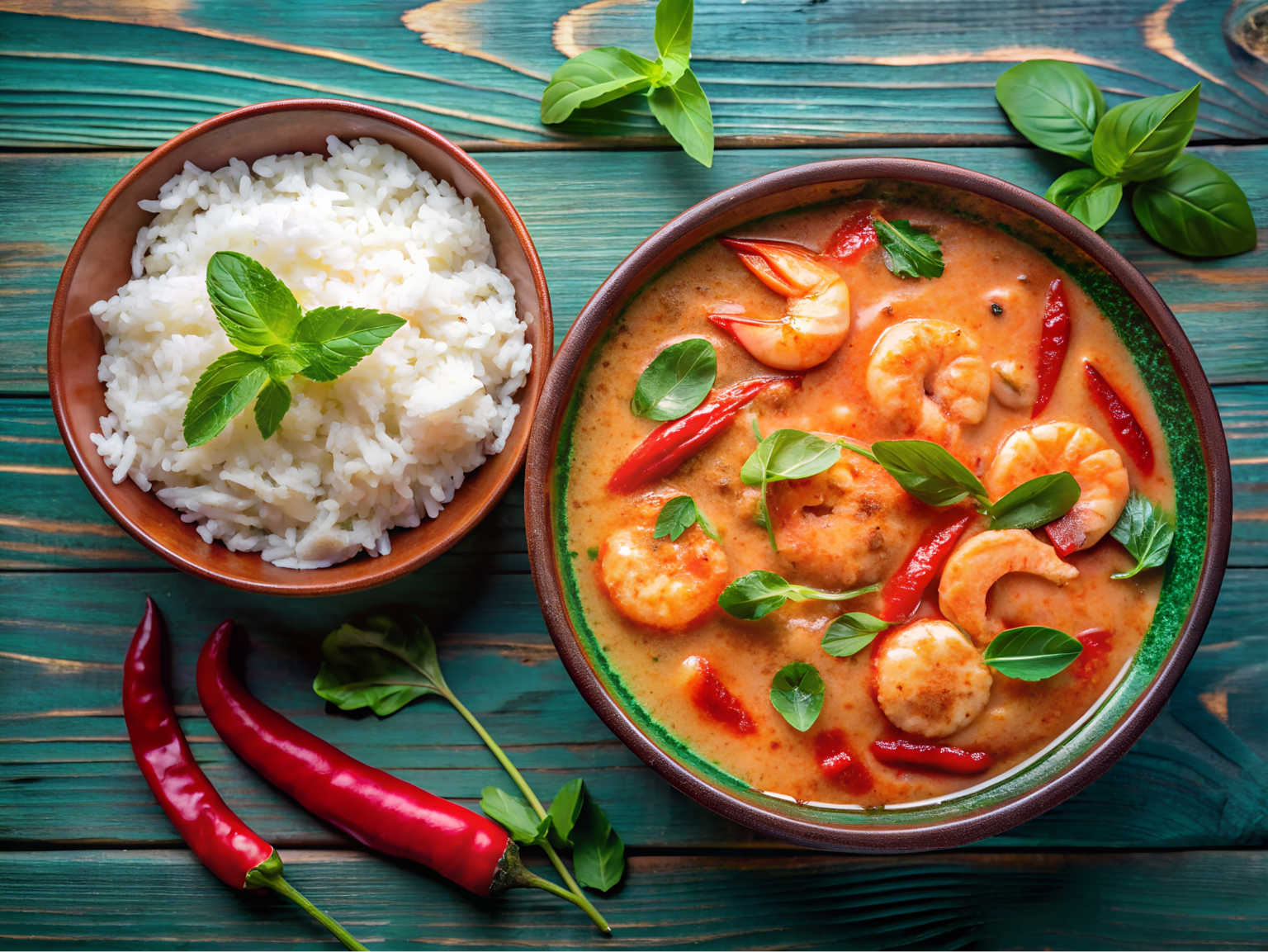 Thai Red Curry with Shrimp